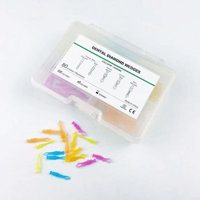 ISO Dental Sectional Matrix System Plastic Matrix Band Diamond Wedges W4 2.0